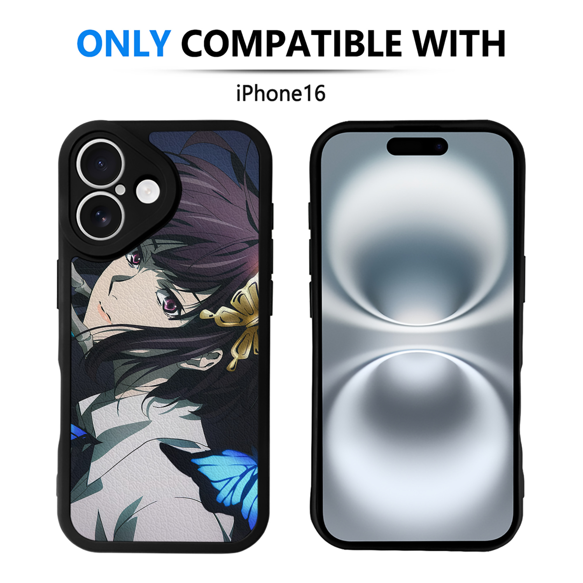 （画像用） 文豪ストレイドッグス Bungo Stray Dogs 【iPhone 16シリーズ対応】シリコンスマホケース（レザー調） 材質：シリコン
